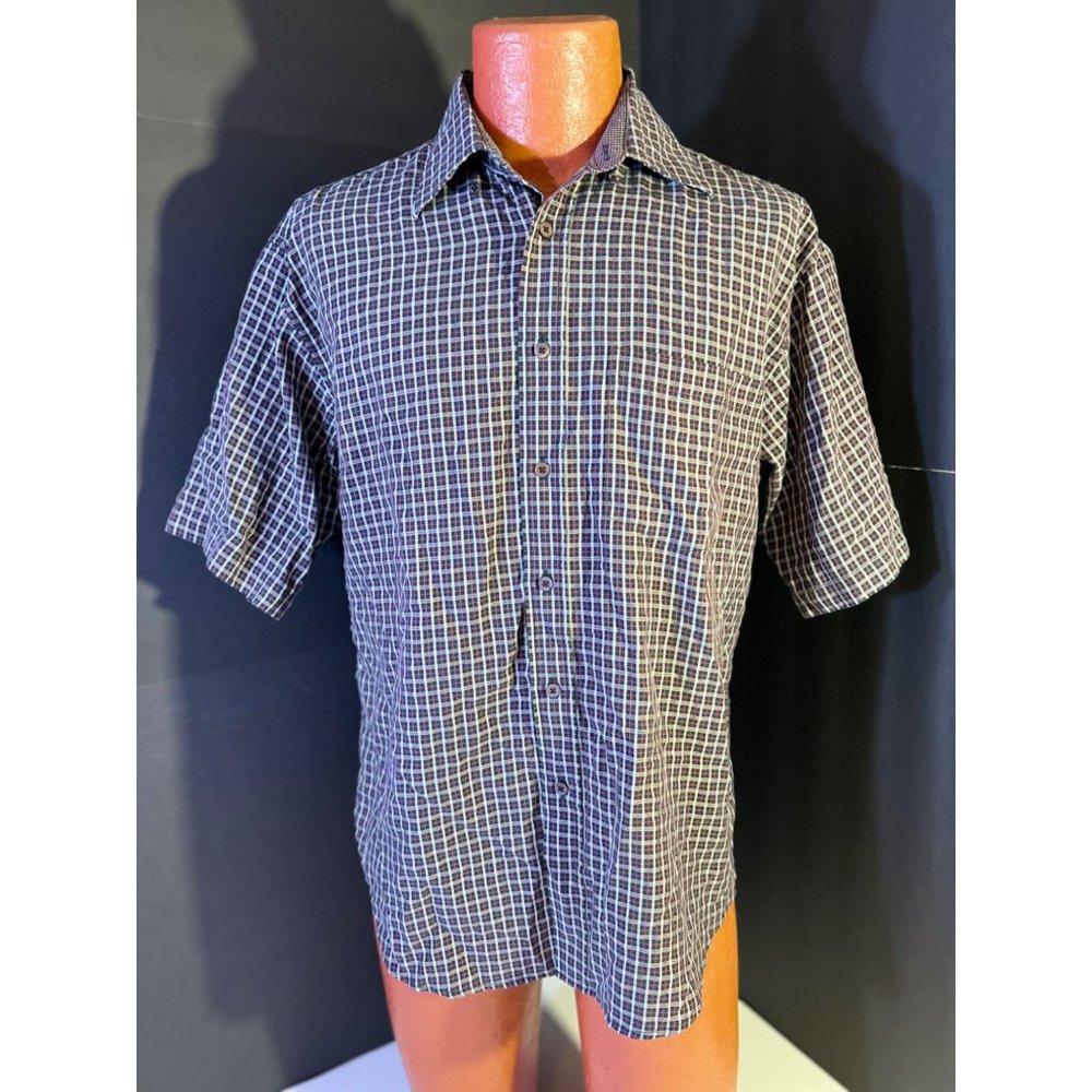 Bugatchi Uomo Dress Shirt Button Down medium
